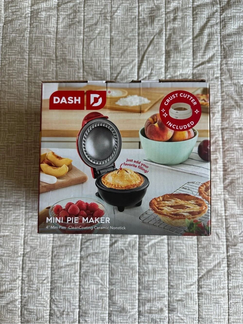 Dash Red Mini Pie Maker- Brand new
